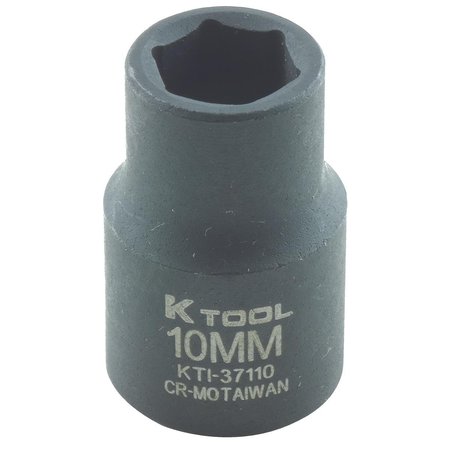 K-TOOL INTERNATIONAL 3/8" Drive Impact Socket black oxide KTI-37110